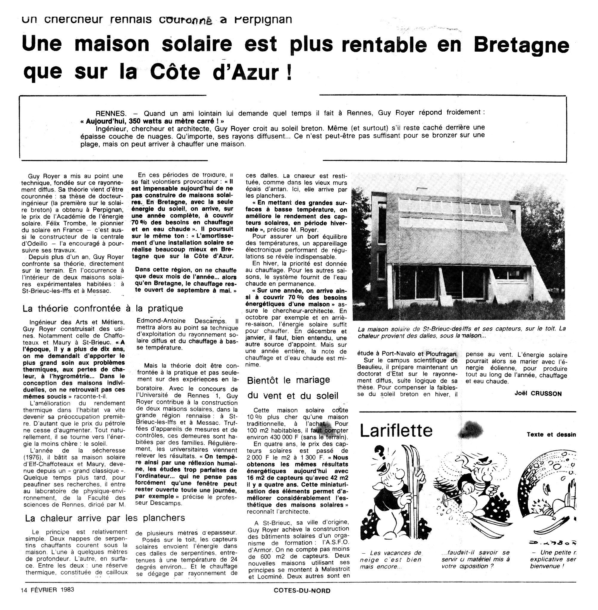 Ouest-France artice 1983 Royer.jpg
